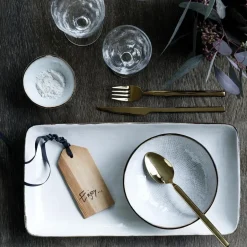 Broste Copenhagen Tvis cutlery set 16 pieces, gold Gold-coloured New