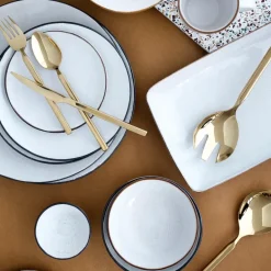 Broste Copenhagen Tvis fork 4-pack, gold Gold-coloured Hot