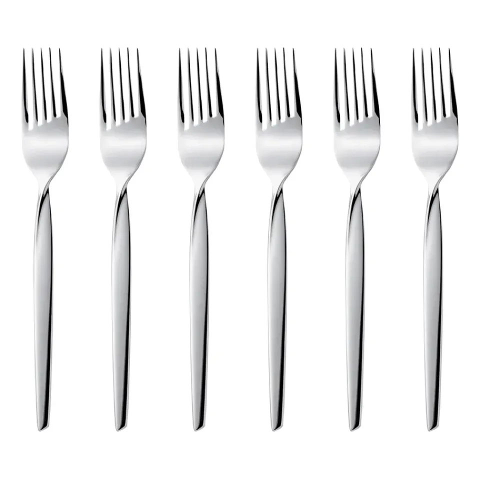 Gense Twist cake fork 6-pack, Stainless steel Silver-coloured Best