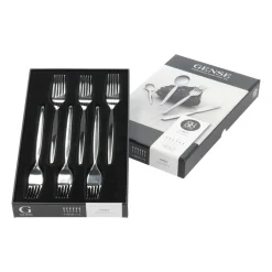 Gense Twist cake fork 6-pack, Stainless steel Silver-coloured Best