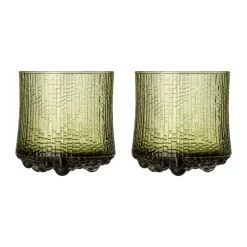 Iittala Ultima Thule On the rocks glass Finnish sand 2-pack, Green Best