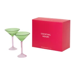 URBAN NATURE CULTURE gift set martini glasses 2-pack, Green Outlet