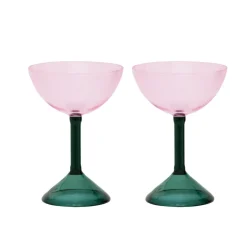 URBAN NATURE CULTURE gift set coupe glasses 2-pack, Pink Discount