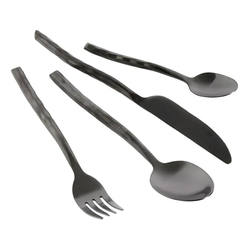 MUUBS Uta cutlery 16 pieces, Matt Black Outlet
