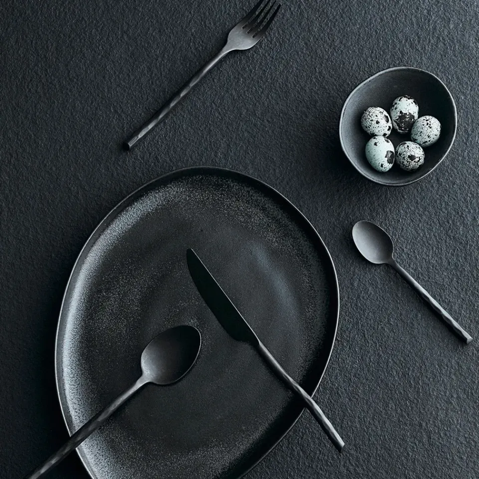 MUUBS Uta cutlery 16 pieces, Matt Black Outlet
