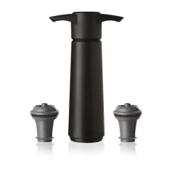 Vacuvin wine saver gift pack, Black New