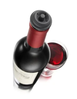Vacuvin Wine Stopper 2-Pack, Gray Grey New
