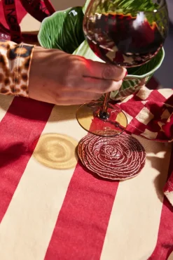 Byon Veggie coasters Ø10 cm 2-pack, Burgundy Red Hot