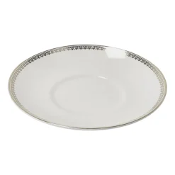 Wedgwood Vera Wang Lace Gold saucer to coffee cup, White New