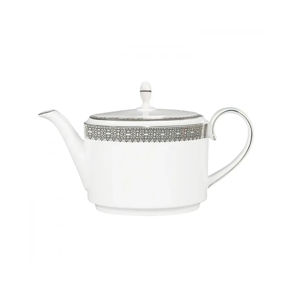 Wedgwood Vera Wang Lace Platinum teapot, 1.1 l White Discount