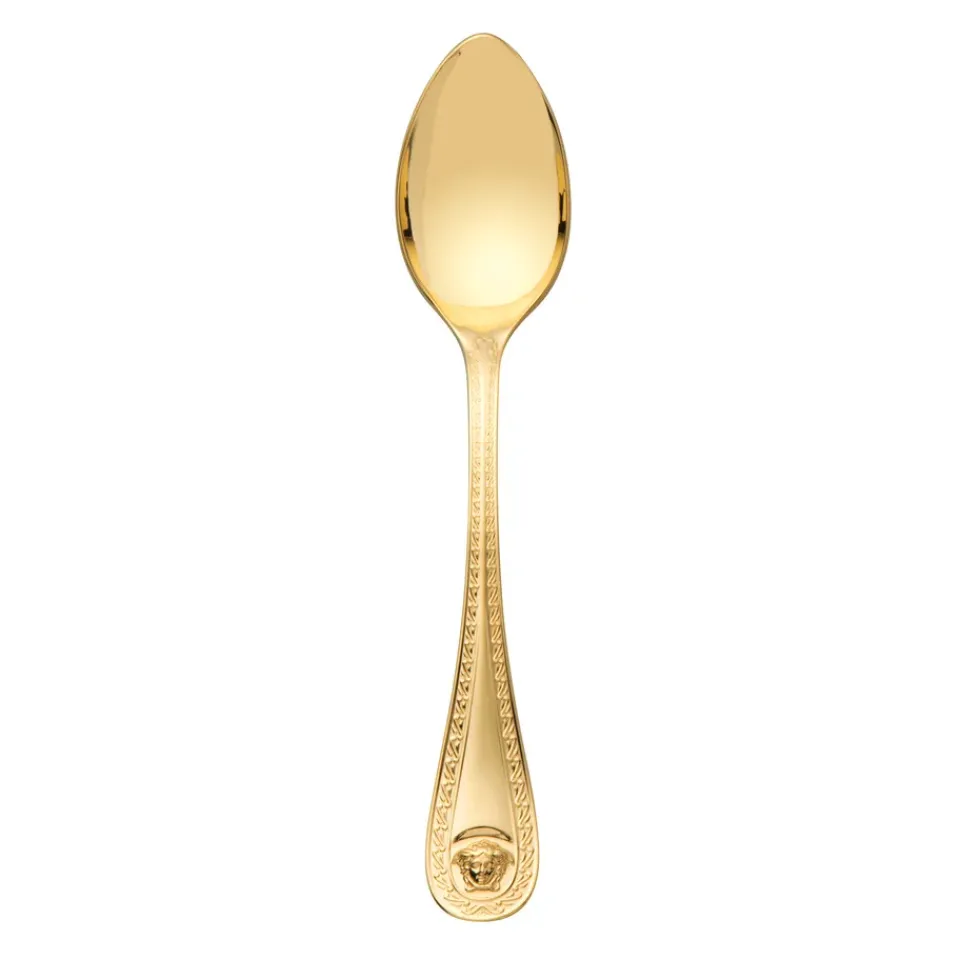Versace Medusa coffee spoon gold plated, 14 cm Gold-coloured Best