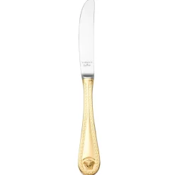 Versace Medusa knife gold plated, 22.5 cm Gold-coloured New