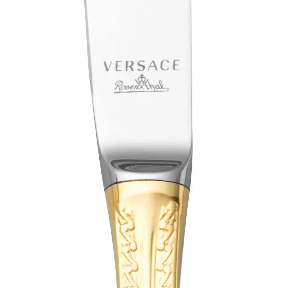 Versace Medusa knife gold plated, 22.5 cm Gold-coloured New