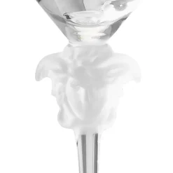 Versace Medusa Lumiere white wine glass 47 cl, Long (26.3 cm) Transparent Online