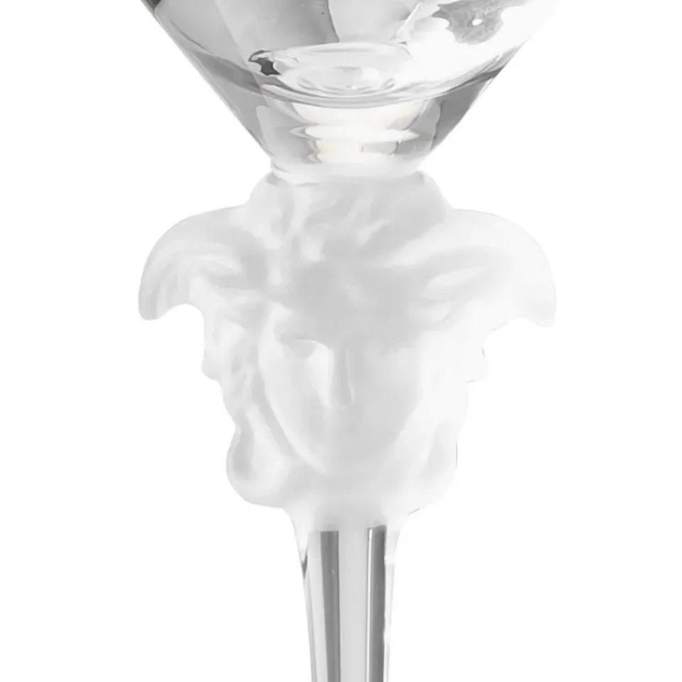 Versace Medusa Lumiere white wine glass 47 cl, Long (26.3 cm) Transparent Online