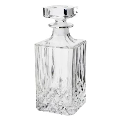Dorre Vide whiskey set - carafe and 6 whiskey glass, Chrystal Glass Transparent Clearance