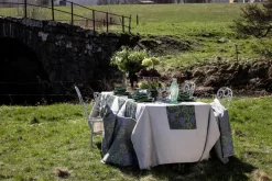 Ekelund Linneväveri Vine table runner 35x120 cm, Green Best