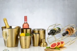 Viners ice bucket with lid 1.5 l, Gold Gold-coloured Discount