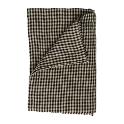 Olsson & Jensen Vipa linen tablecloth 150x300 cm, Black sand BlackBeige Clearance