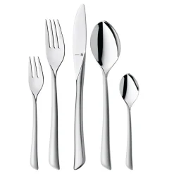 WMF Virginia cromargan cutlery half matte, 30 pieces Silver-coloured New
