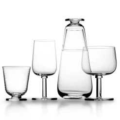 Kosta Boda Viva carafe with glass, Clear Transparent Clearance