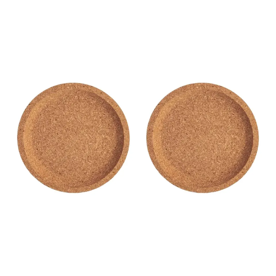 Kosta Boda Viva cork coasters Ø10.9 cm 2-pack, Brown New