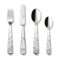 Villeroy & Boch Walk like an Elephant children's cutlery 4 pieces, Stainless steel Silver-coloured Sale