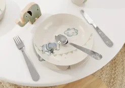 Villeroy & Boch Walk like an Elephant children's cutlery 4 pieces, Stainless steel Silver-coloured Sale