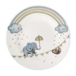 Villeroy & Boch Walk like an Elephant children's plate Ø21.5 cm, Multi Blue Hot