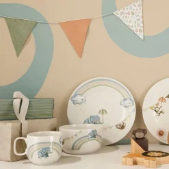 Villeroy & Boch Walk like an Elephant children's tableware set, 3 pieces Blue Hot