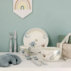 Villeroy & Boch Walk like an Elephant muesli bowl Ø13 cm, Multi Blue New