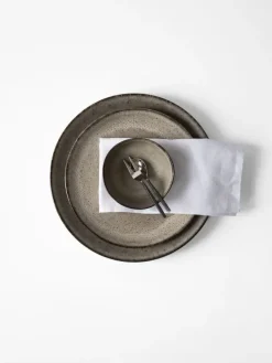 Tell Me More Washed linen napkin, Bleached White Clearance