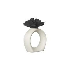 Byon Water Lily napkin ring, -black White New