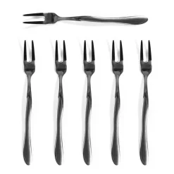 Byon Waverly fork 6-pack, Stainless steel Silver-coloured Hot