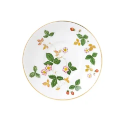 Wedgwood Wild Strawberry tea saucer, Ø15 cm GreenMultiPink Outlet