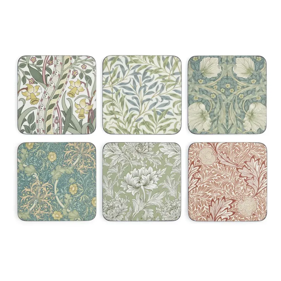 Pimpernel William Morris coaster 6-pack, Mix & Match Multi Clearance