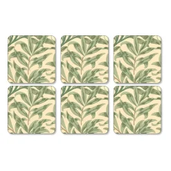Pimpernel Willow Bough coaster 6-pack, Green Hot