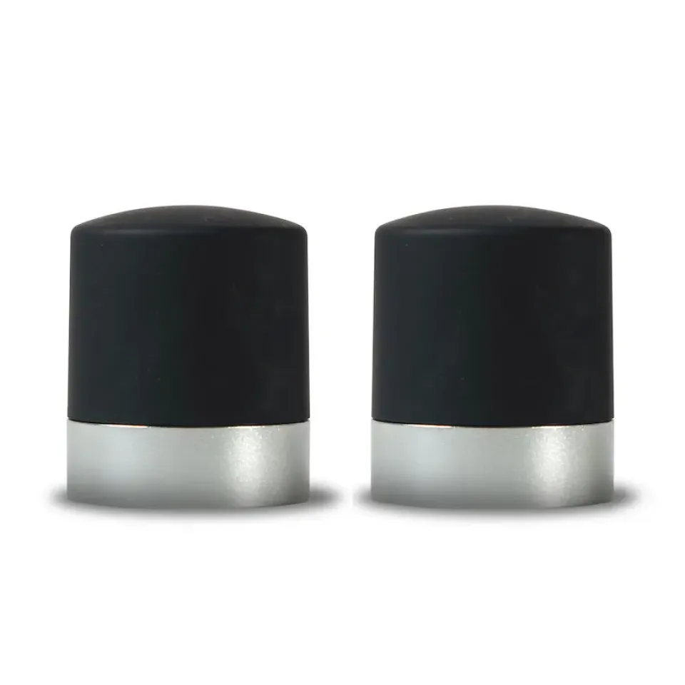 Sagaform Wine and champagne cork 2-pack, Black-silver BlackSilver-coloured Sale