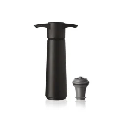 Vacuvin Wine stopper & vacuum pump, Black Outlet