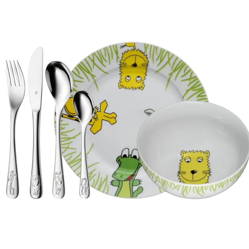 WMF children's dinnerware 6 pieces, Safari Multi Hot