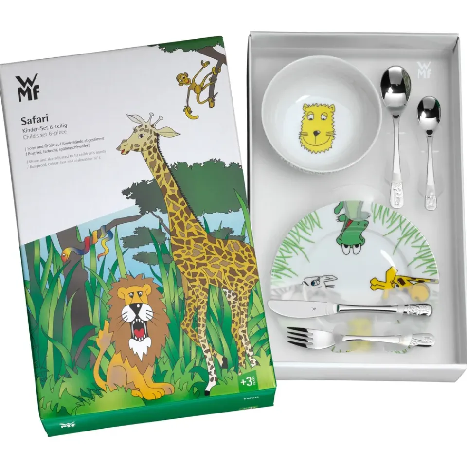 WMF children's dinnerware 6 pieces, Safari Multi Hot