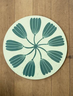Fine Little Day Wreath coaster Ø21 cm, Green