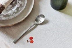 OYOY Yuka teaspoon 4-pack, Brushed Steel Silver-coloured Clearance