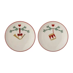 Bloomingville Yule plate Ø16 cm 2-pack, White Sale