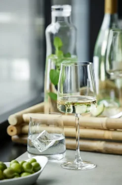 Lyngby Glas Zero white wine glass 43 cl 4-pack, Crystal Transparent Outlet