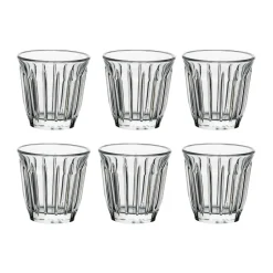 La Rochère Zinc espresso glass 10 cl 6-pack, Clear Transparent New