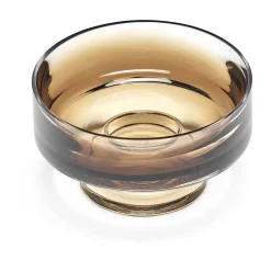 Serax Zuma low footed bowl M Ø13.6 cm, Amber Brown