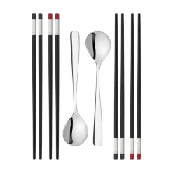 Zwilling Collection chop sticks, 10 pieces Silver-colouredBlack Sale