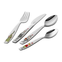 Zwilling Twin kids children's cutlery set 4 pieces, Eckbert knight Silver-coloured Discount